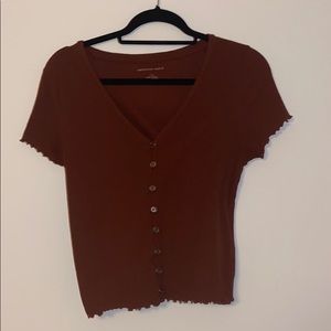 American Eagle Buttoned T shirt